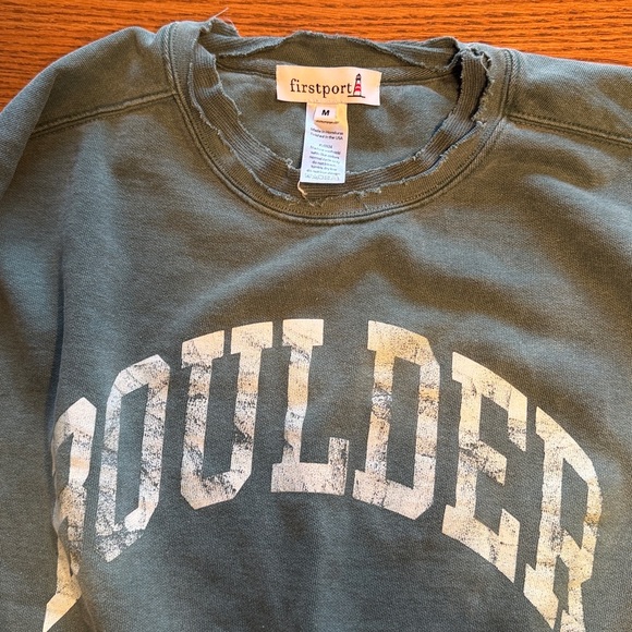 Firstport free people oversized sweatshirt size medium #194 - Picture 2 of 3